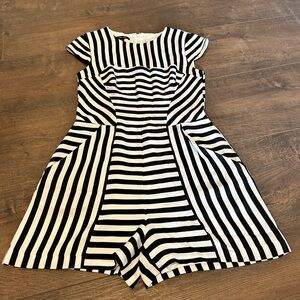 Elegant Striped Women's Romper